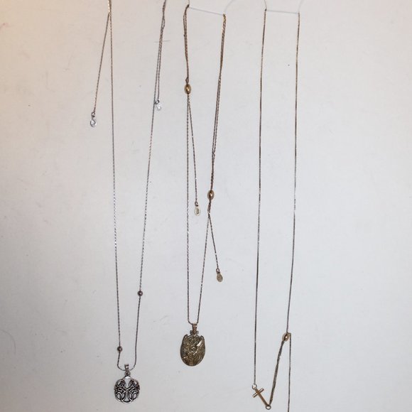 Alex & Ani 3 Pull Chain Lariat Necklace Bundle Lot - Picture 6 of 8